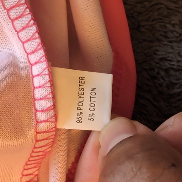 Pink Athletic Polo With Black Detailing Polyester Cotton Blend - Picture 10 of 11